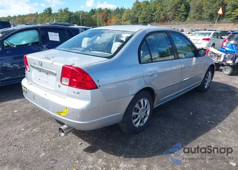 2003 Honda Civic Ex z USA, uszkodzony, nr VIN 2HGES26773H553276
